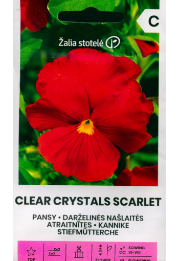 Pansy "Clear Crystals Scarlet"